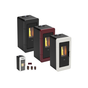 IDRO HYDRO PLUS MAIOLICA Thermostufen-Pelletofen